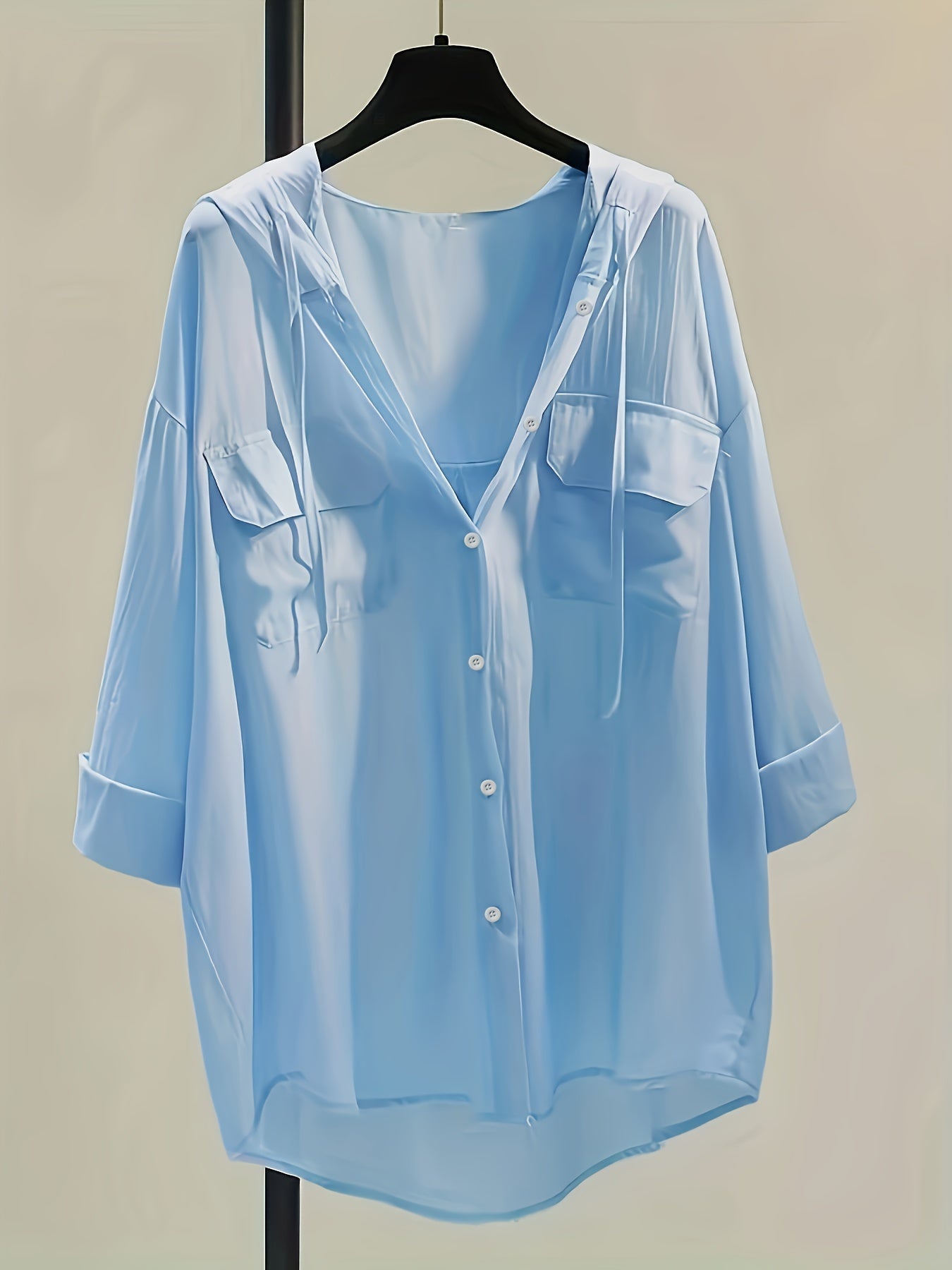 Marit | Elegant Bluse med Hætte