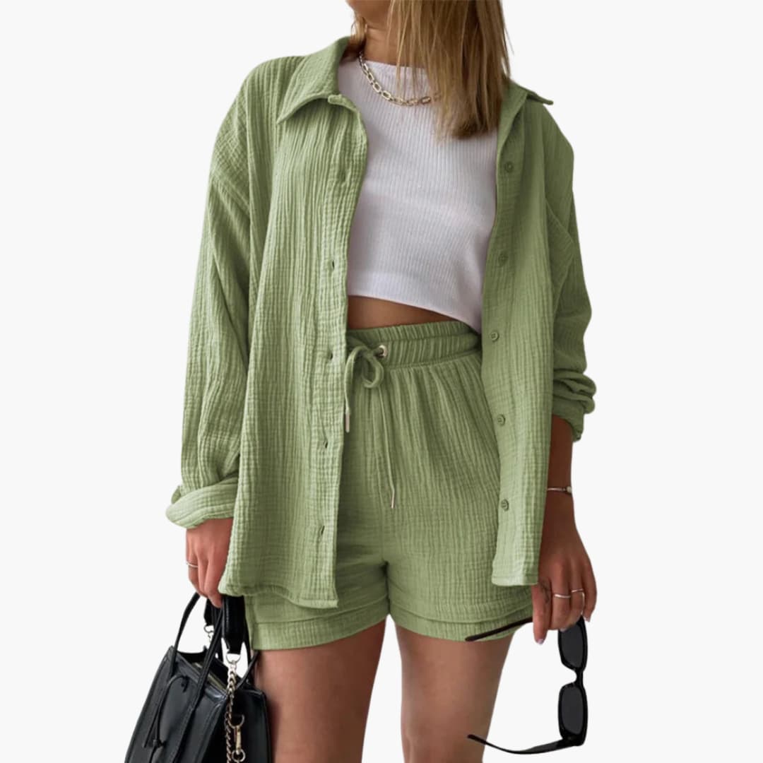 Aurélie | Chic og casual to-delt sæt