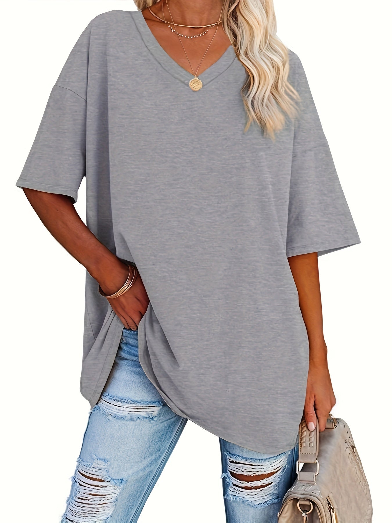 Vivianne | Chic Bluse med V-Hals
