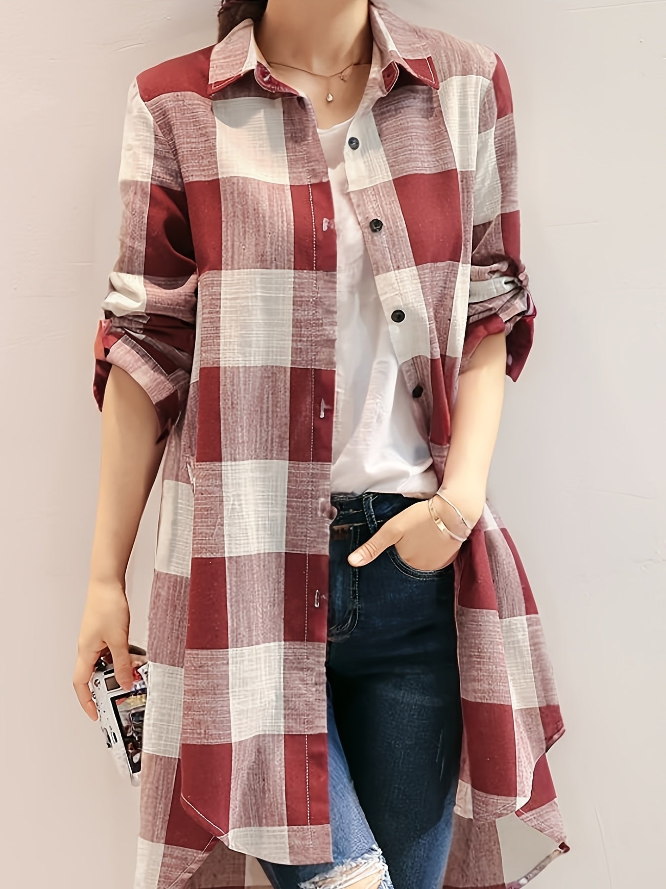 Loretta | Blød Bluse med Krave