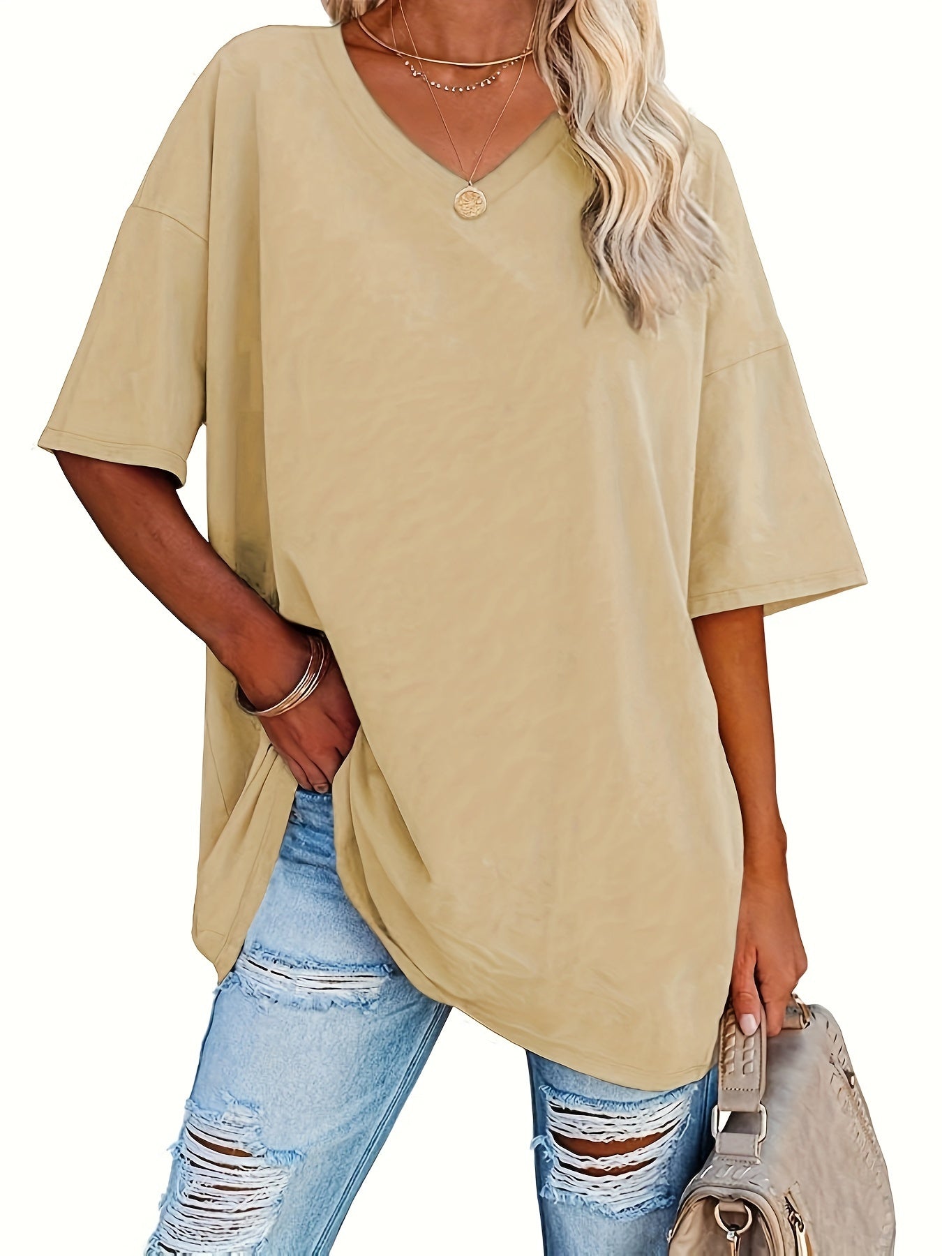 Vivianne | Chic Bluse med V-Hals