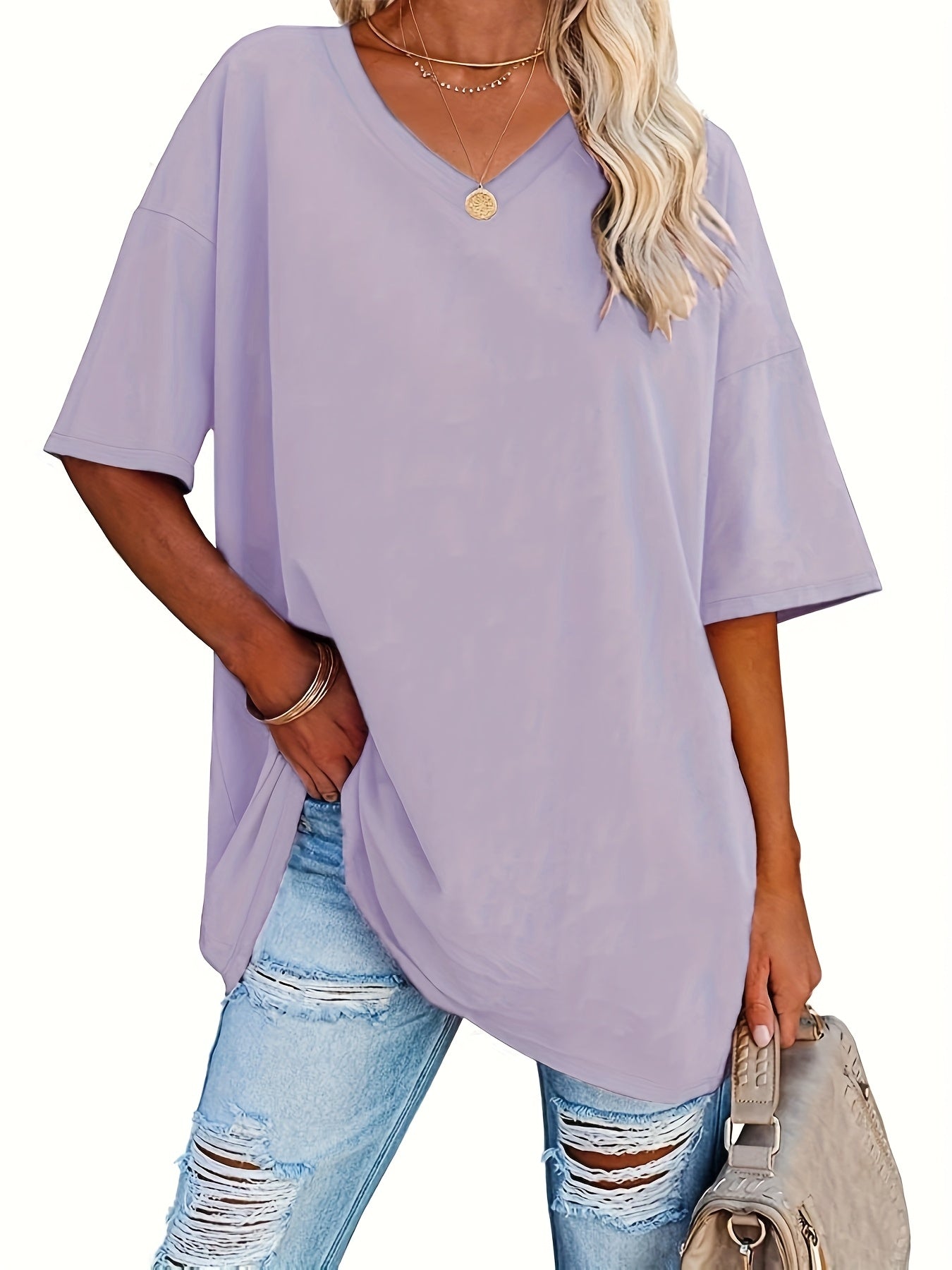Vivianne | Chic Bluse med V-Hals