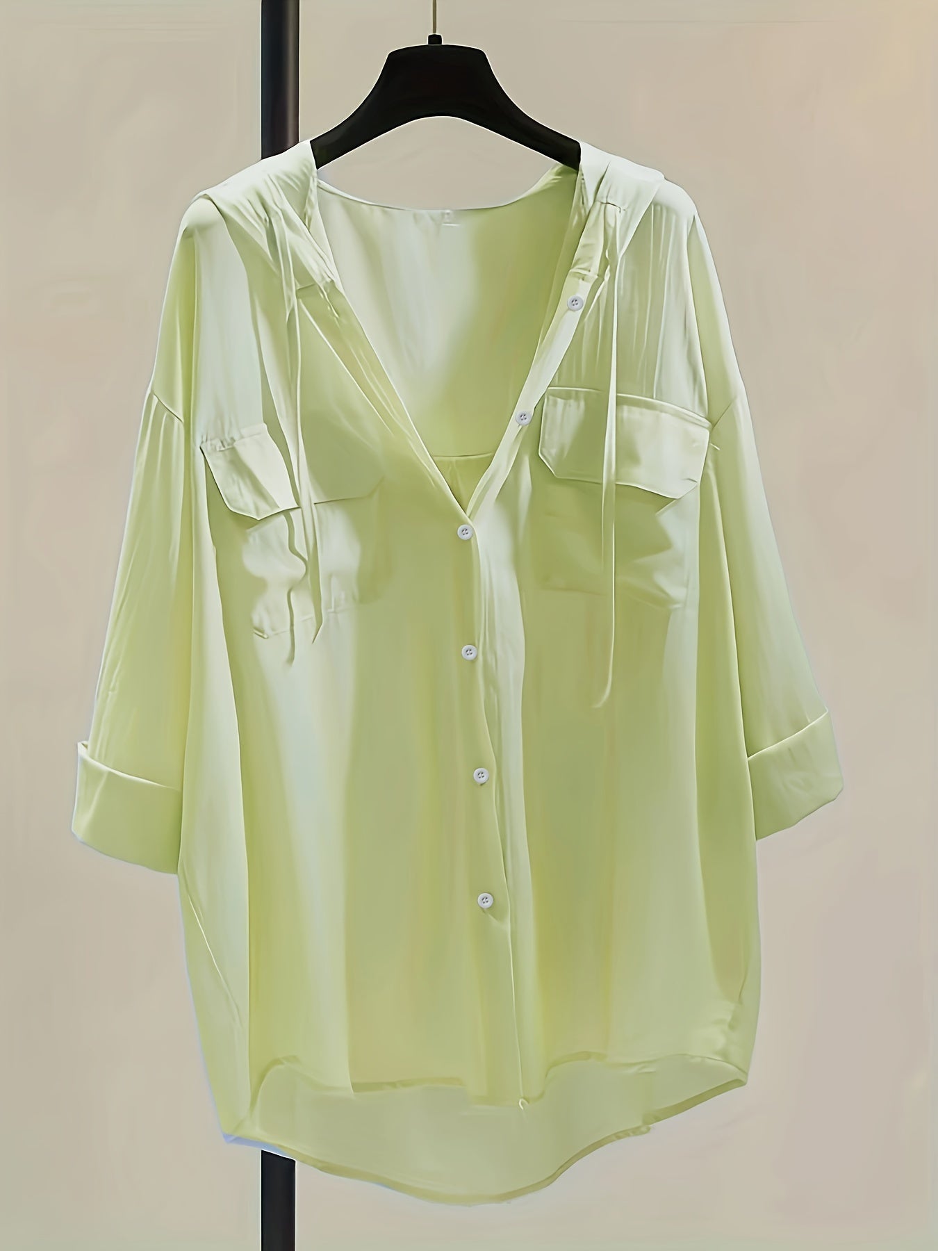 Marit | Elegant Bluse med Hætte