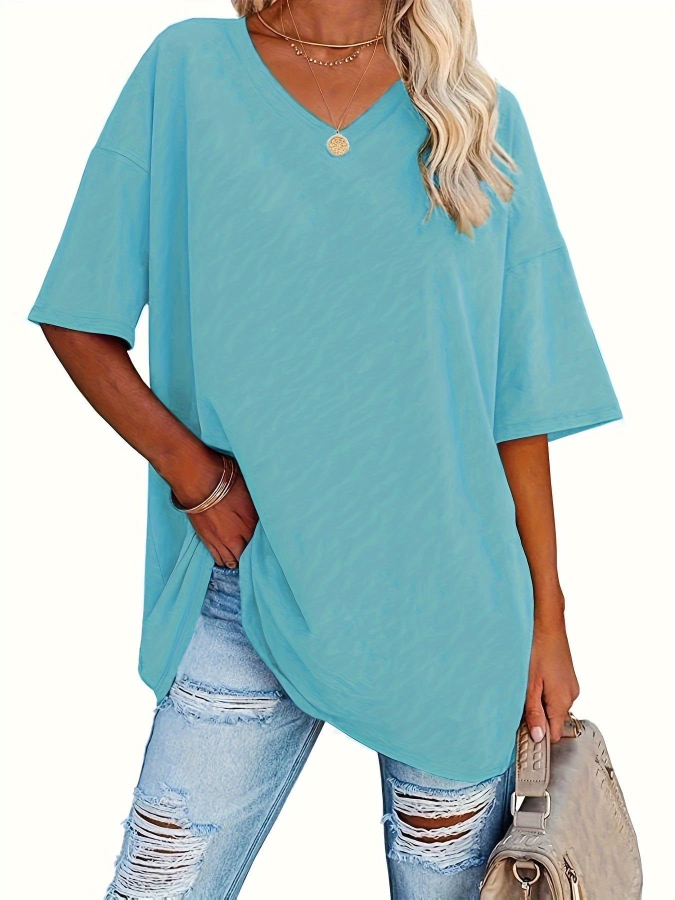 Vivianne | Chic Bluse med V-Hals