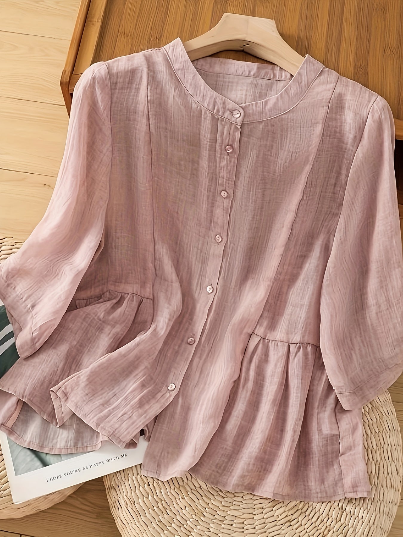 Saskia | Klassisk Linned Bluse