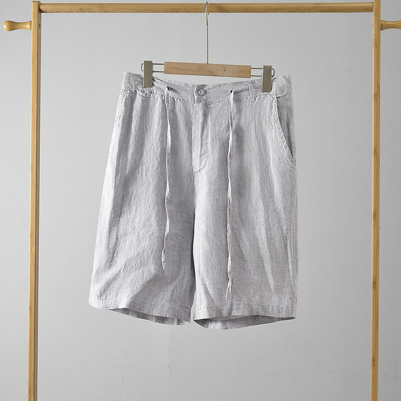 Højkvalitets linned shorts