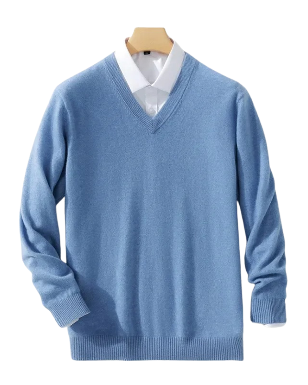 Elegant sweater med V-hals