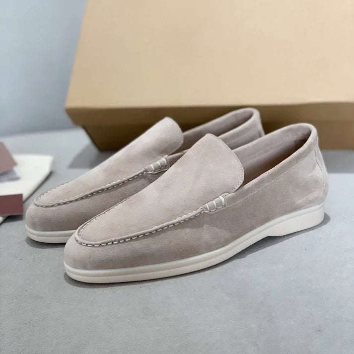 Chic suede loafers