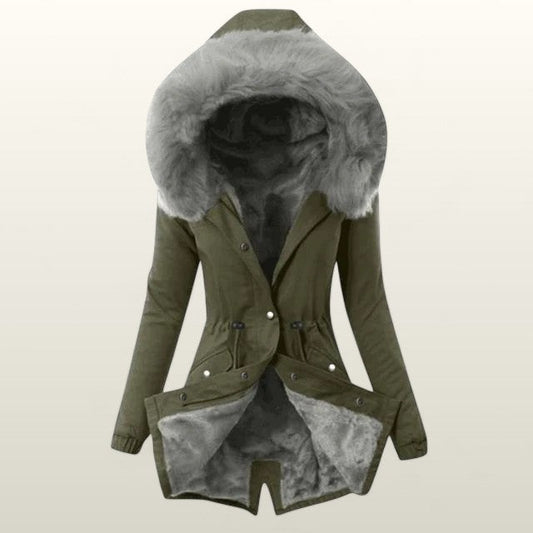 Sanne | Varm Vinterjakke med Blød For