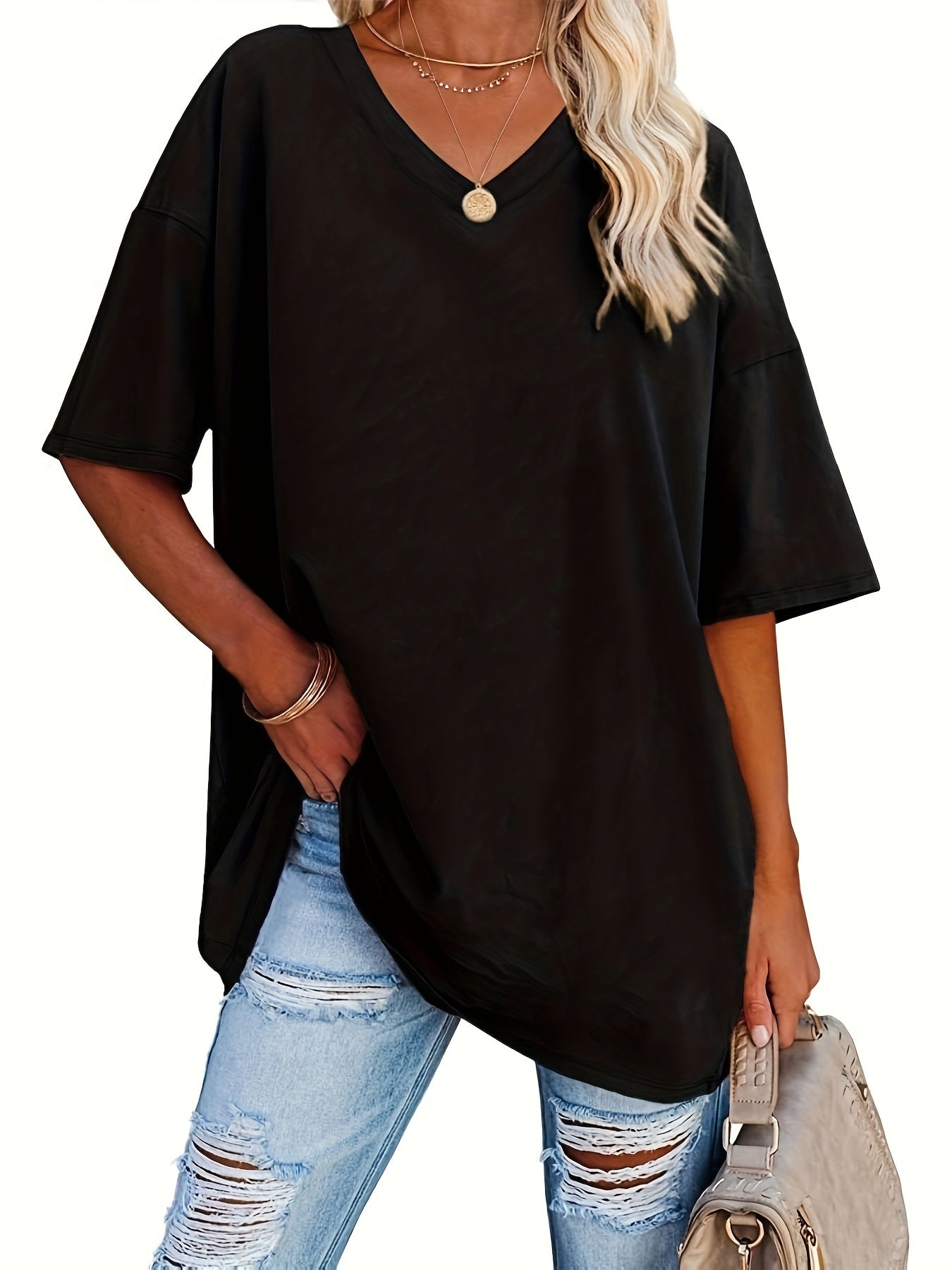 Vivianne | Chic Bluse med V-Hals