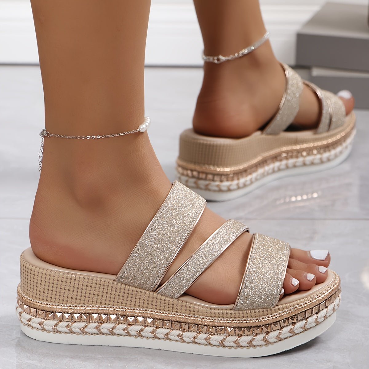 Katri | Elegante Orthopædiske Wedge Sandaler