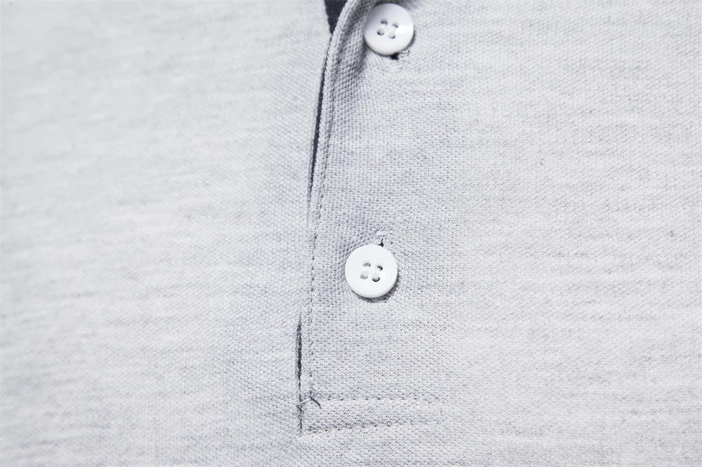 Casual Poloshirt Med Lange Ærmer