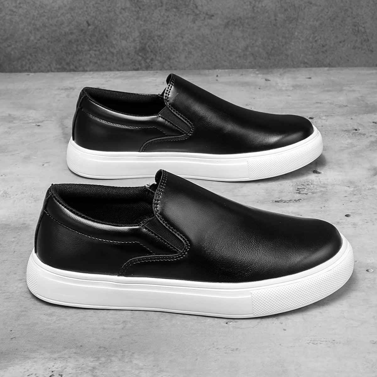 Casual læder slip-ons
