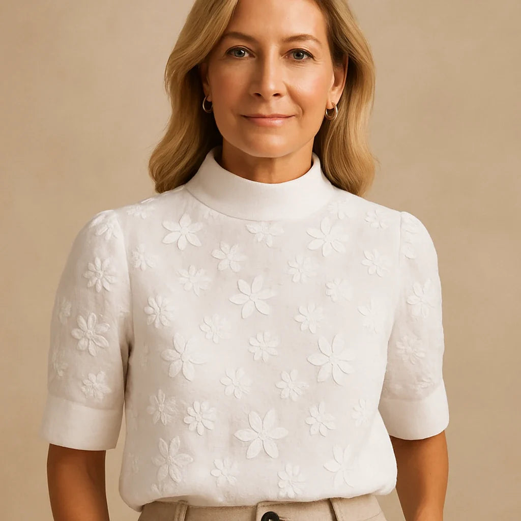 Giorgia | Elegant Bluse med Blomsterprint