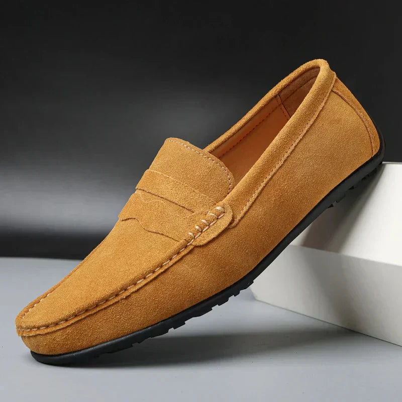 Retro suede herre Loafers