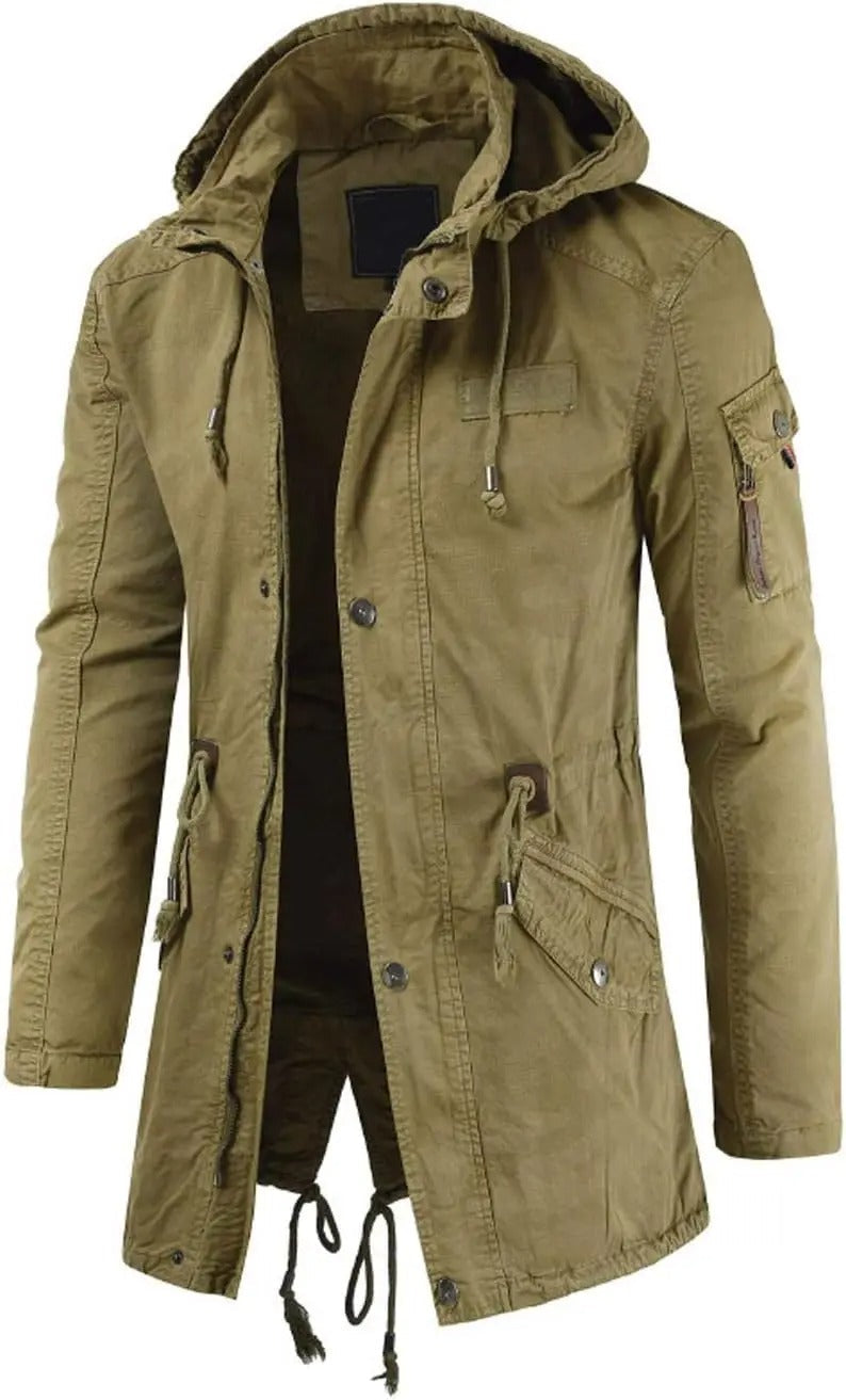 Lange Cargo Parka Jas