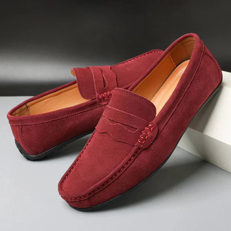 Retro suede herre Loafers