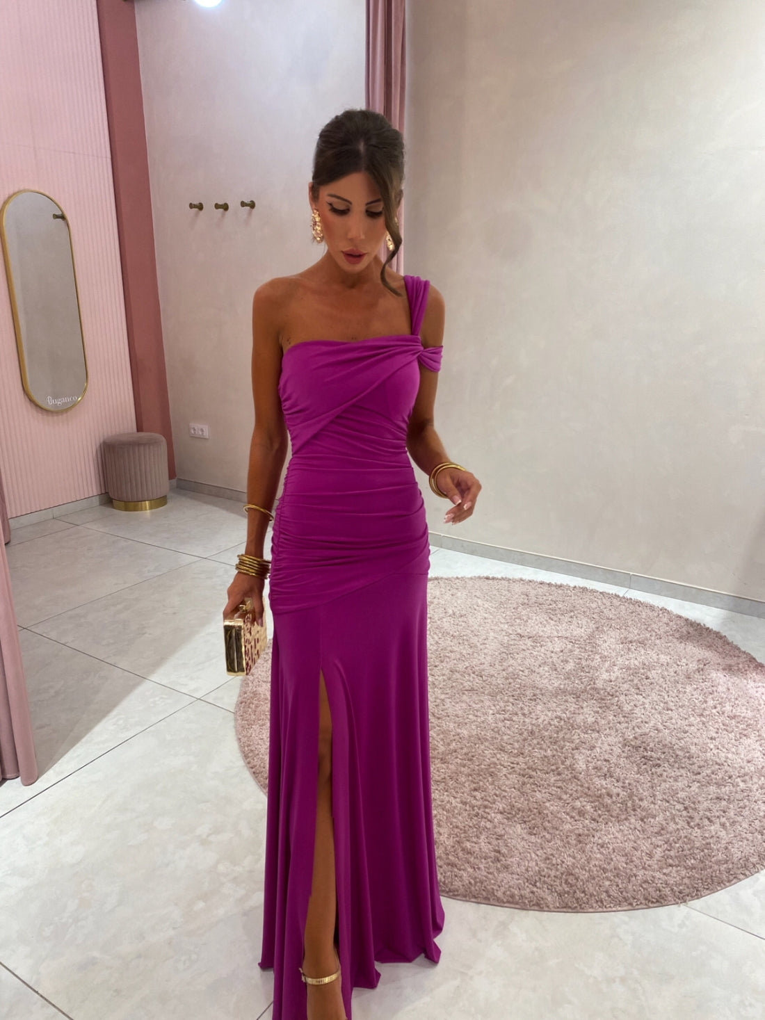 Ariella | Asymmetrisk One Shoulder Aftenkjole