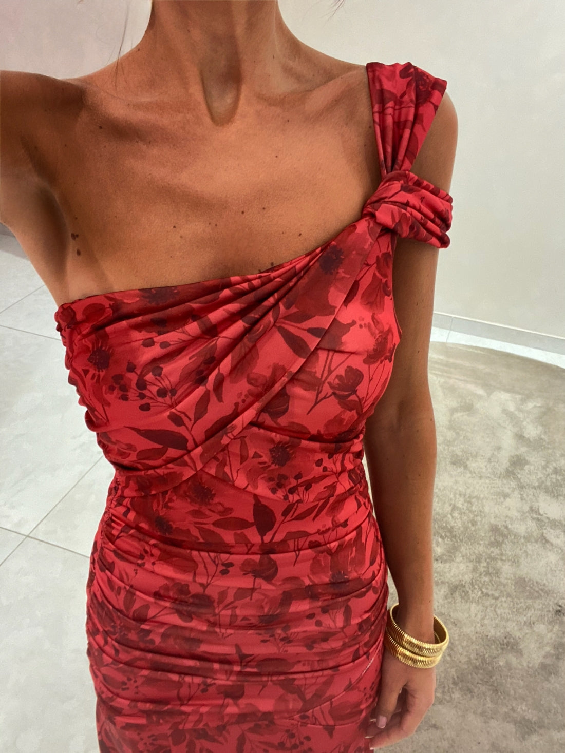 Ariella | Asymmetrisk One Shoulder Aftenkjole