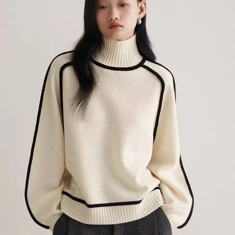 Denise | Sweater med Rullekrave