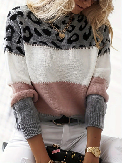 Lela | Sweater med Leopardprint