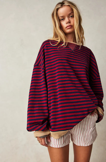 Mana | Stribet Oversized Sweater