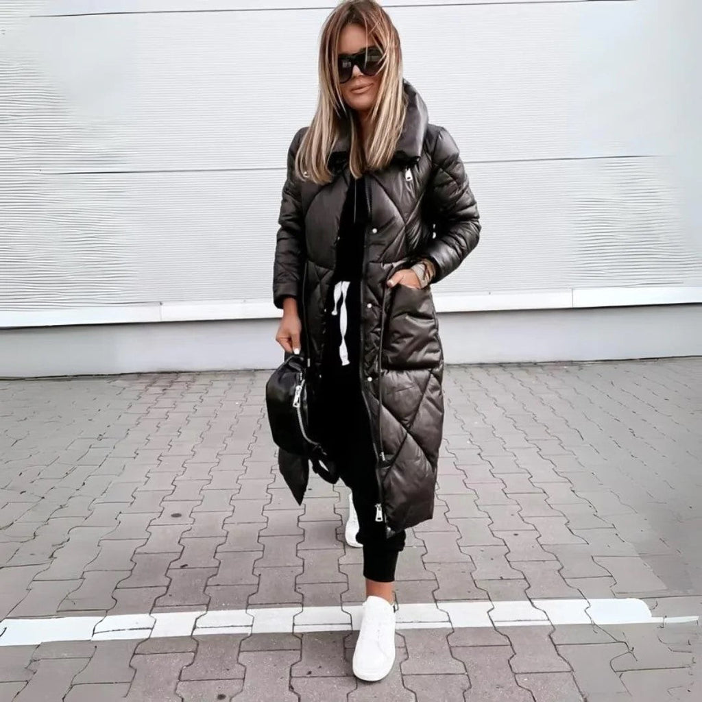Silke | Lang Vatteret Vinterjakke