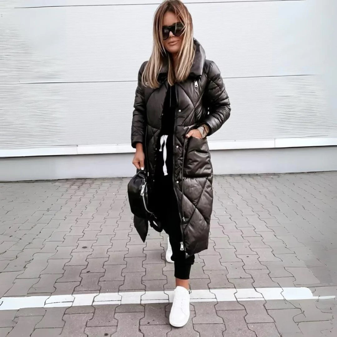 Silke | Lang Vatteret Vinterjakke