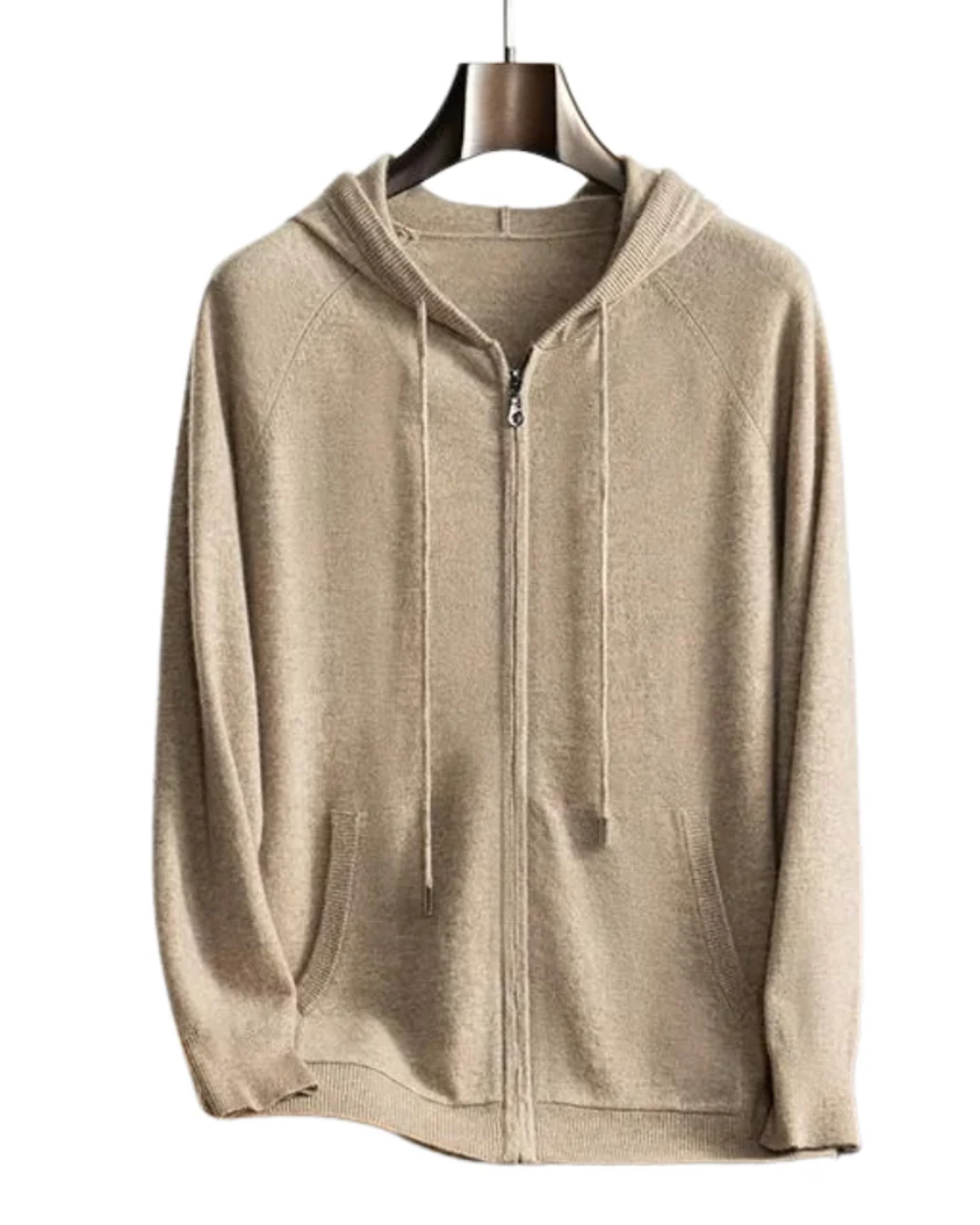 Courchevel Cashmere vest med hætte