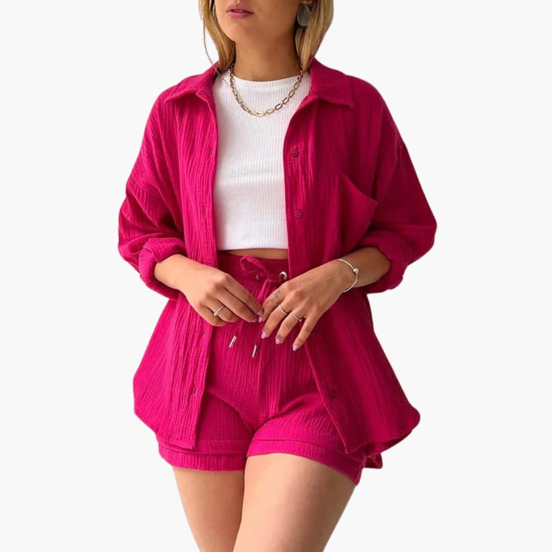 Aurélie | Chic og casual to-delt sæt