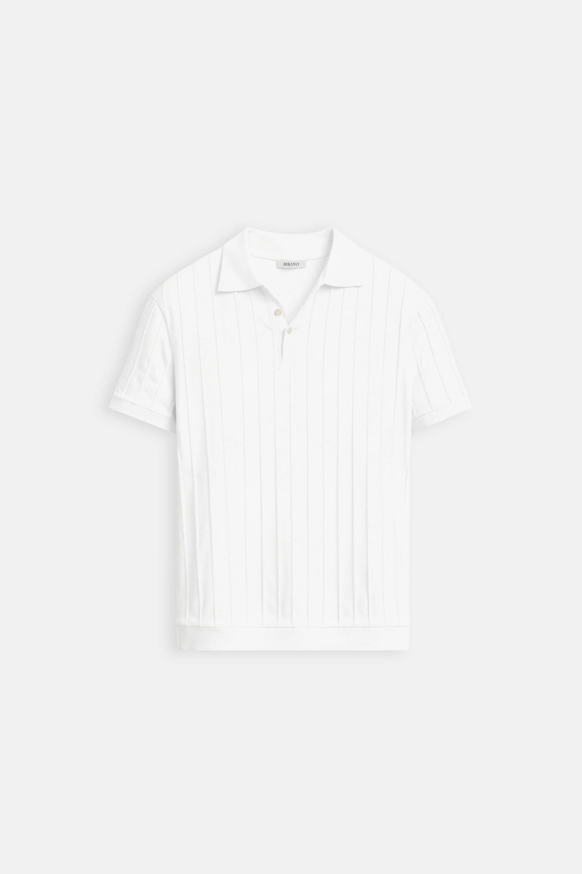 Old Money Vertikal Stribet Chic Button Up Polo T-Shirt