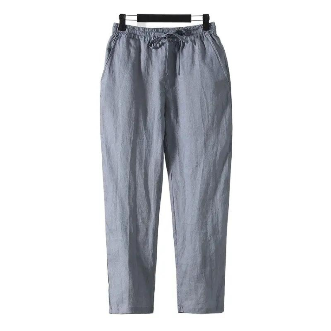 Fez - Linned Bukser (straight fit)