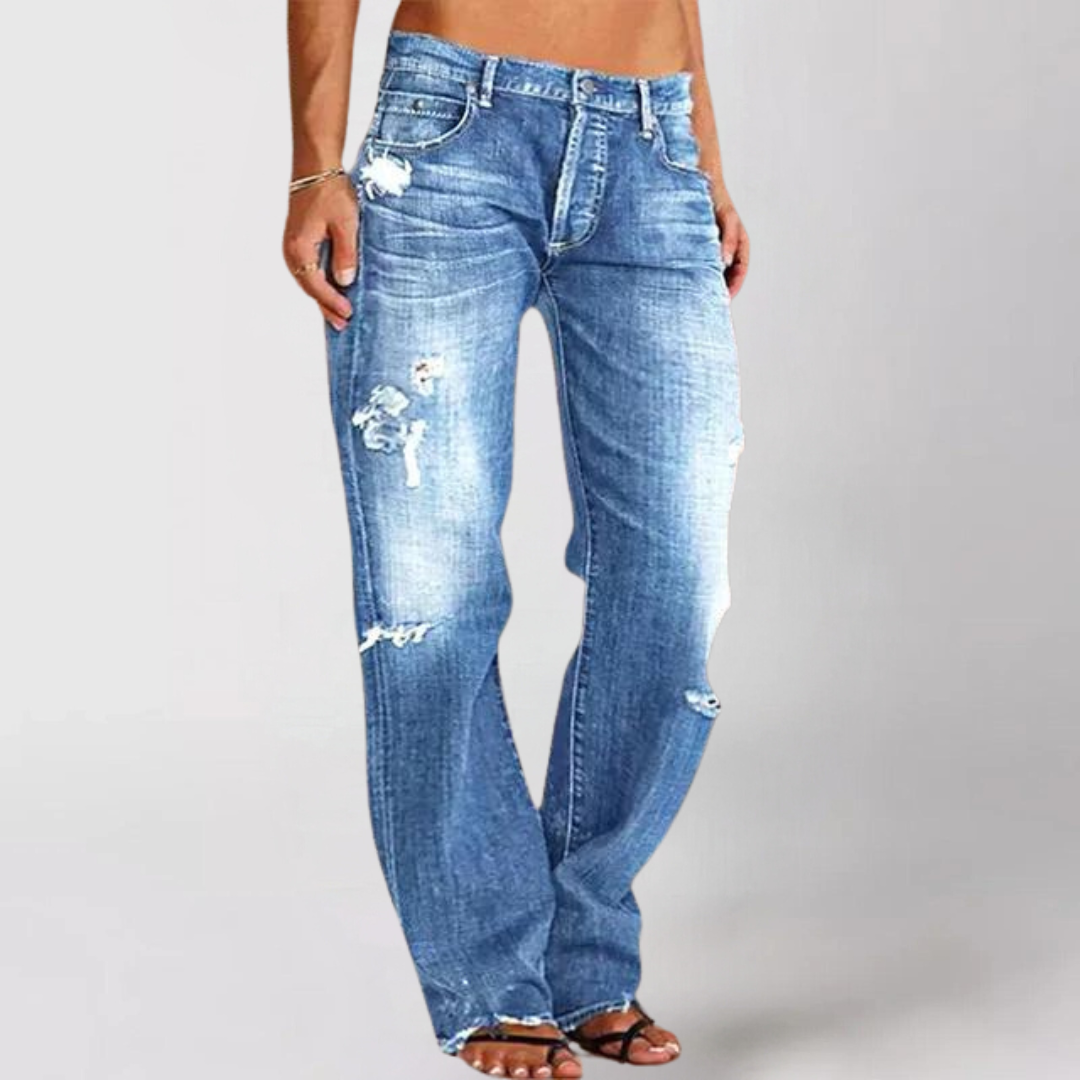 Lina | Jeans med Vide Ben