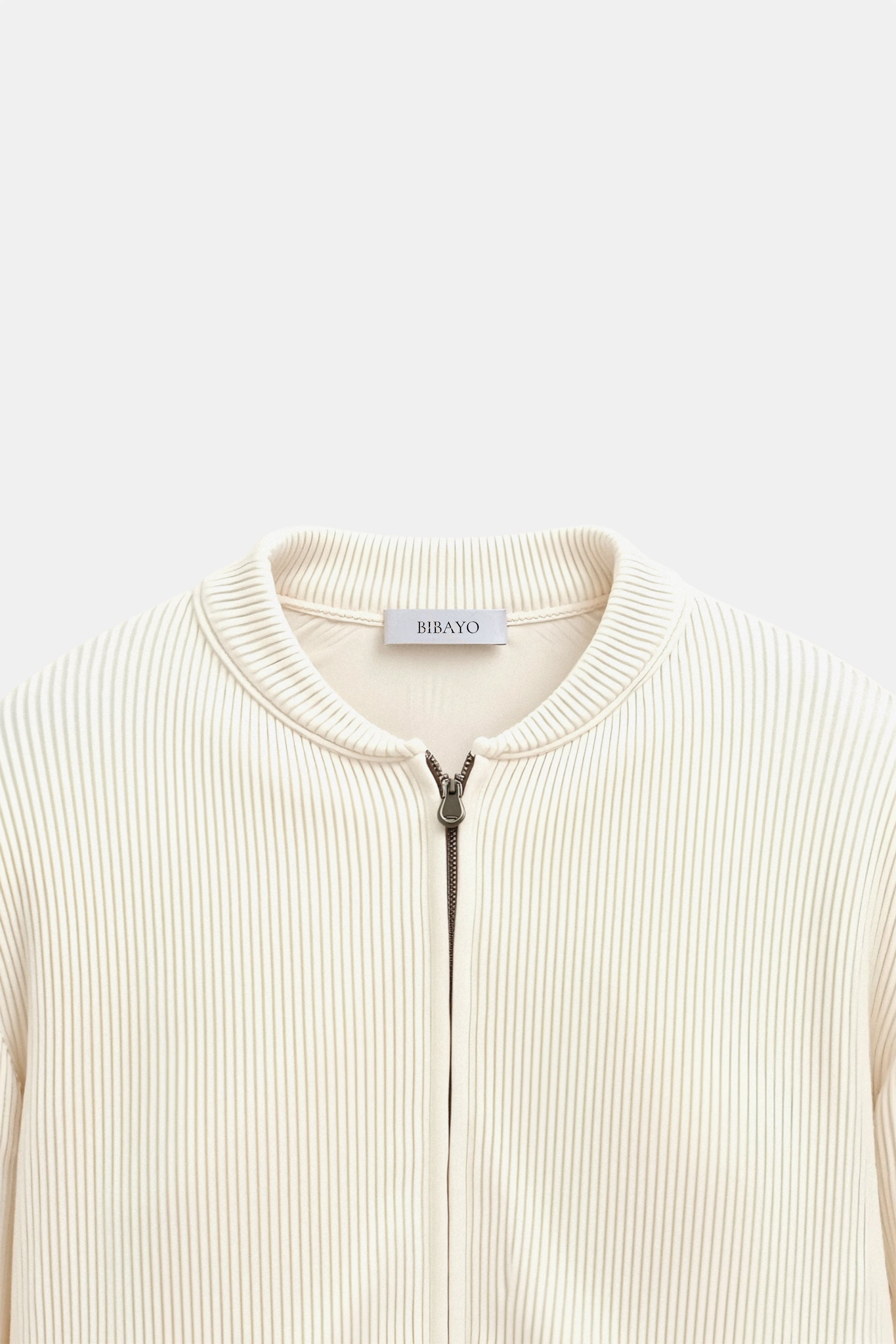 Luksuriøs Solid Strikket Crew Neck Cardigan
