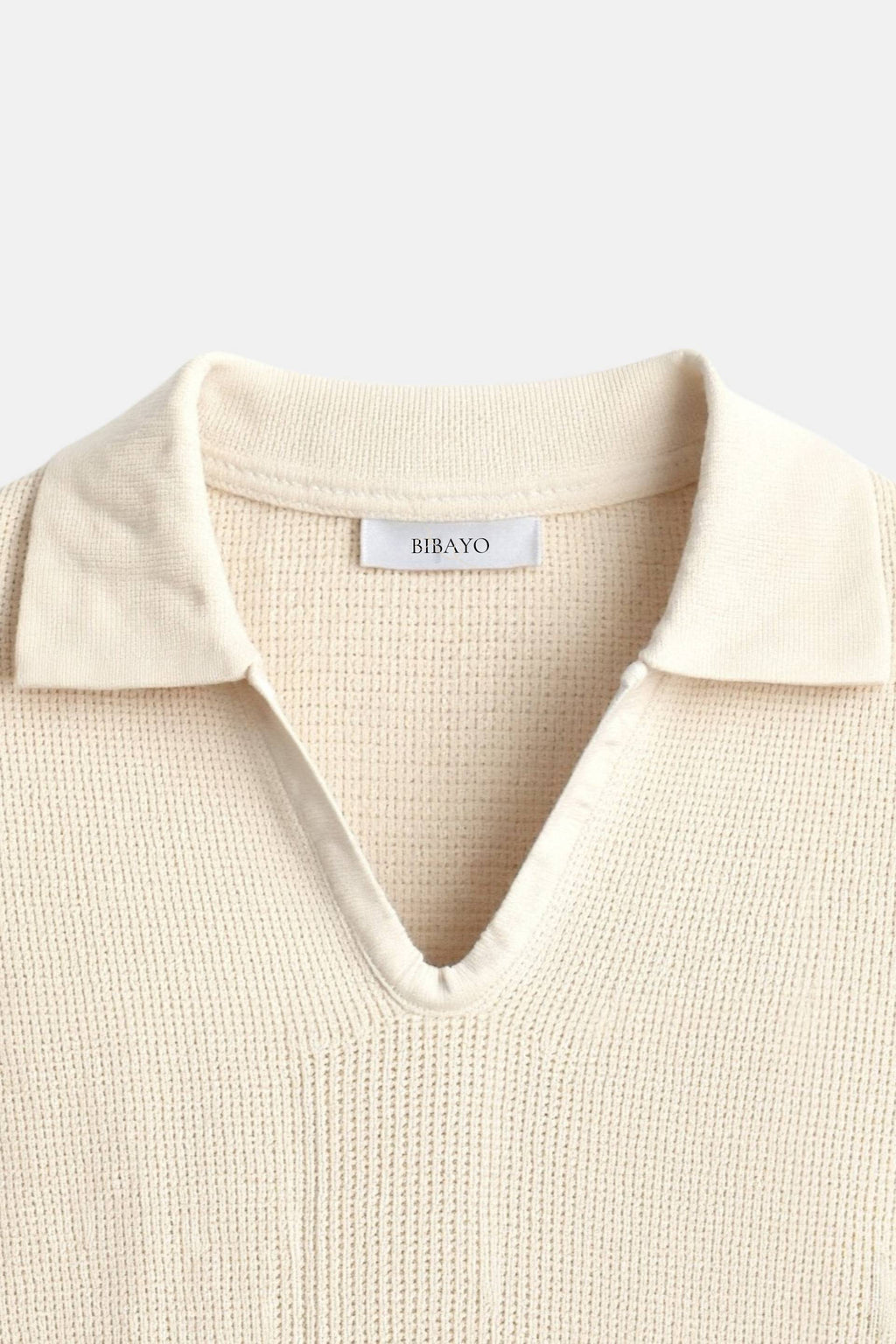 Old Money Casual Kortærmet Strikket Høj Stretch Polo T-Shirt