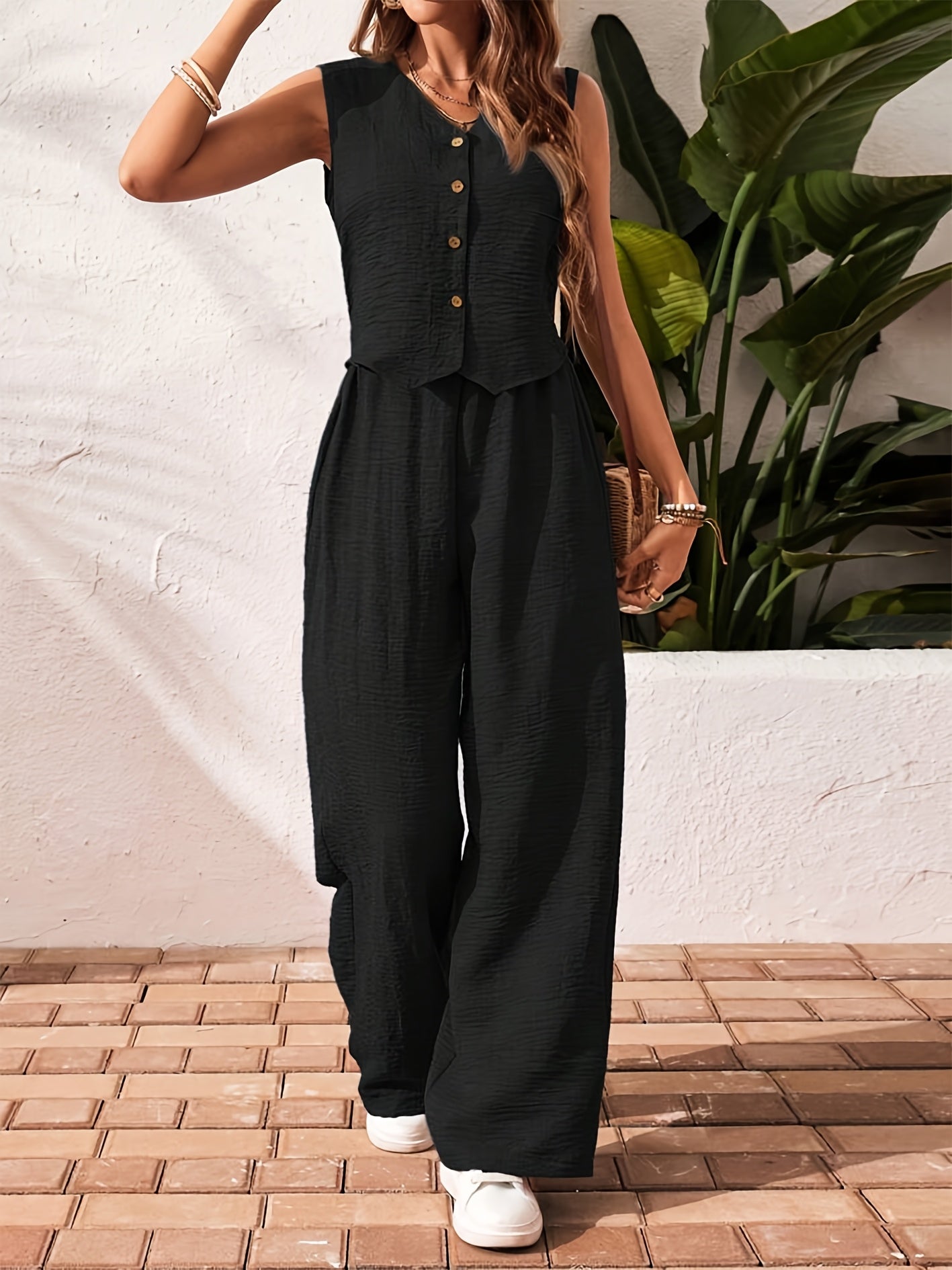 Sophie | Stilfuld Ærmeløs Jumpsuit