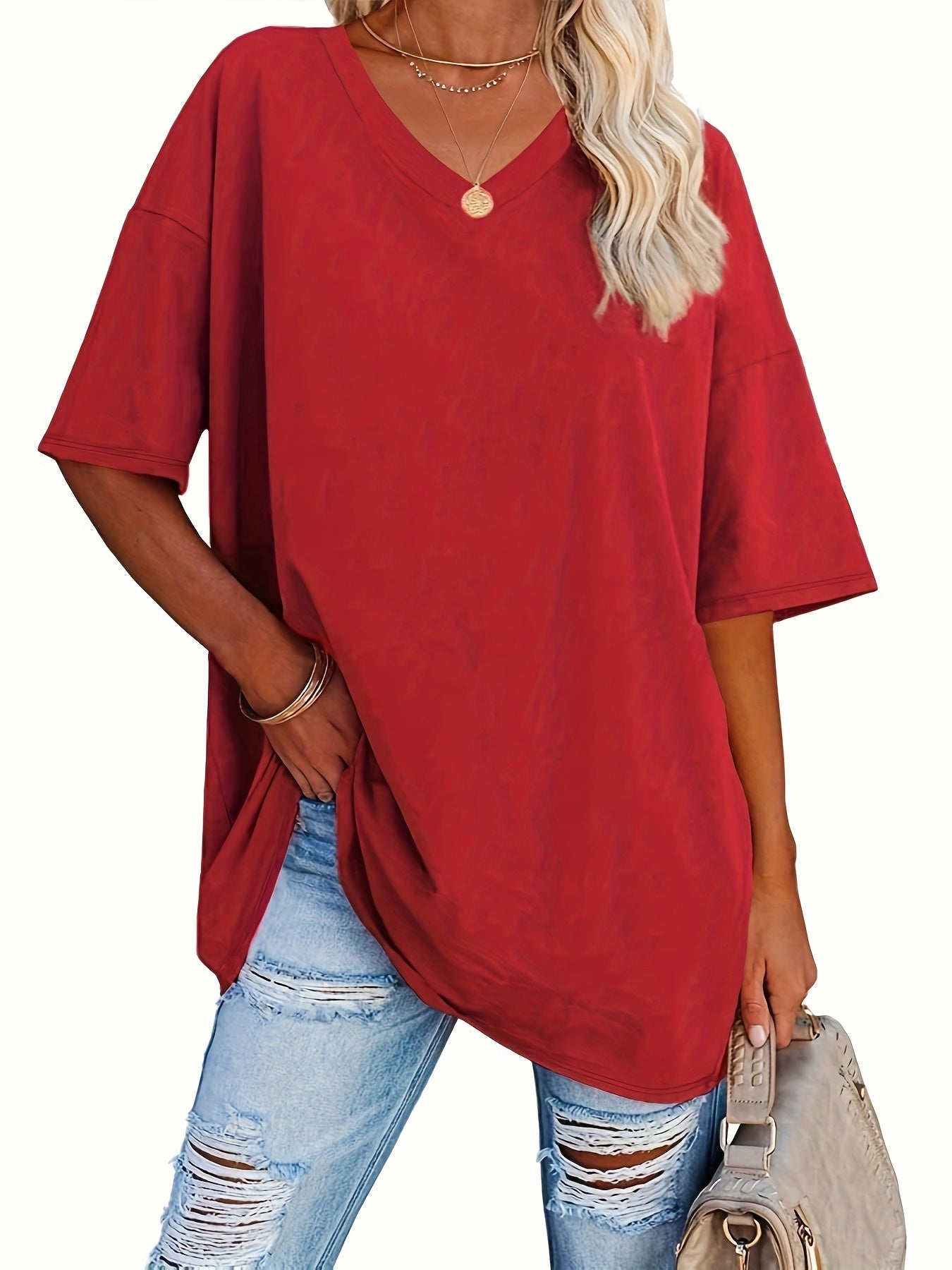 Vivianne | Chic Bluse med V-Hals