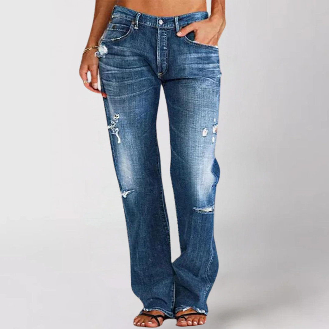 Lina | Jeans med Vide Ben