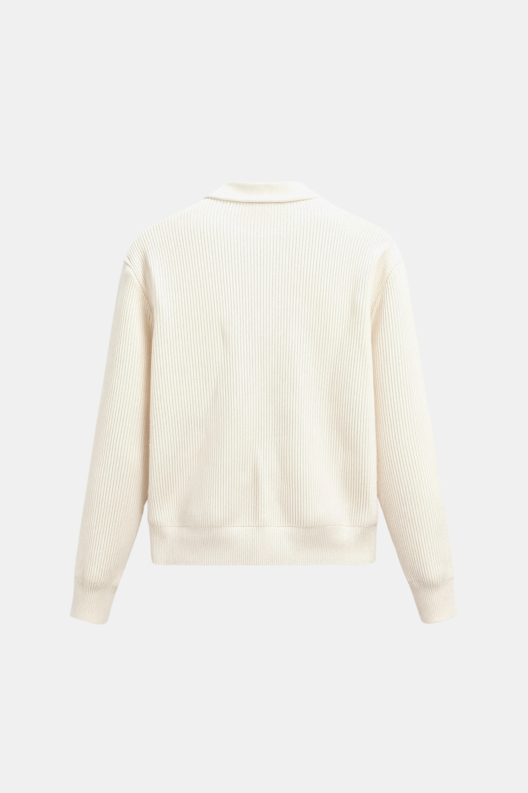 Luksuriøs Solid Strikket Crew Neck Cardigan