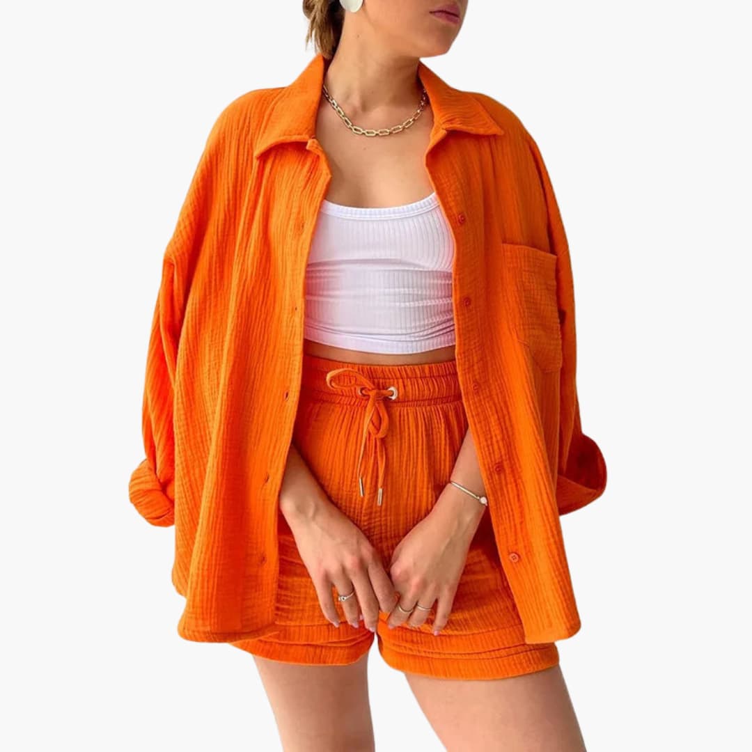 Aurélie | Chic og casual to-delt sæt