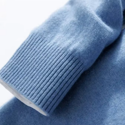 Elegant sweater med V-hals