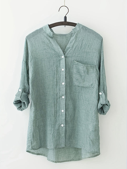 Elvira | Elegant Linned Sommerbluse