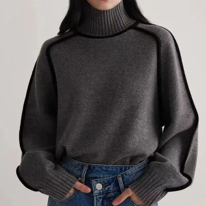 Denise | Sweater med Rullekrave