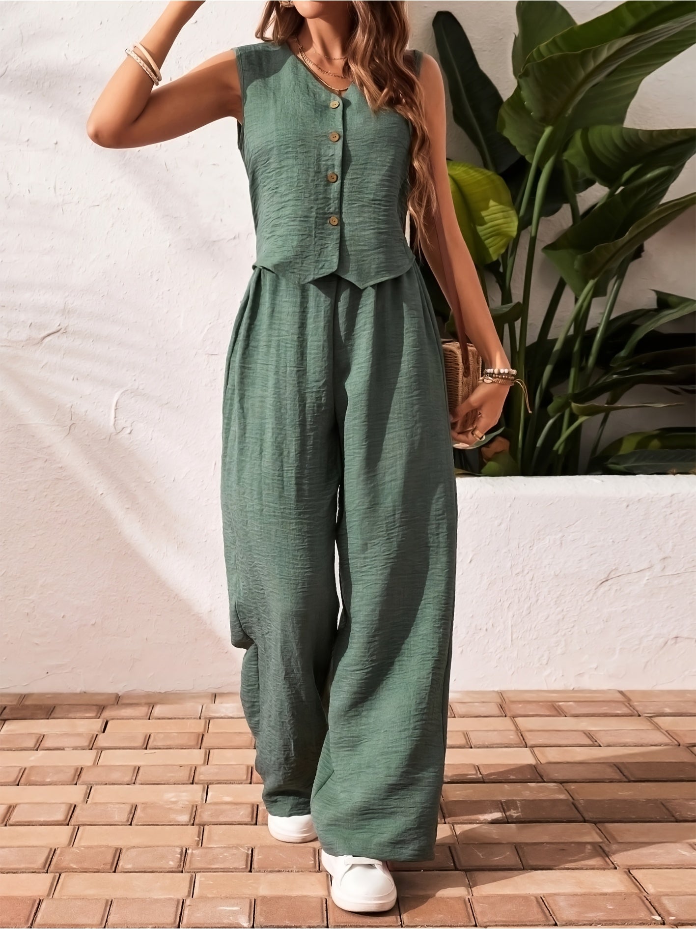 Sophie | Stilfuld Ærmeløs Jumpsuit