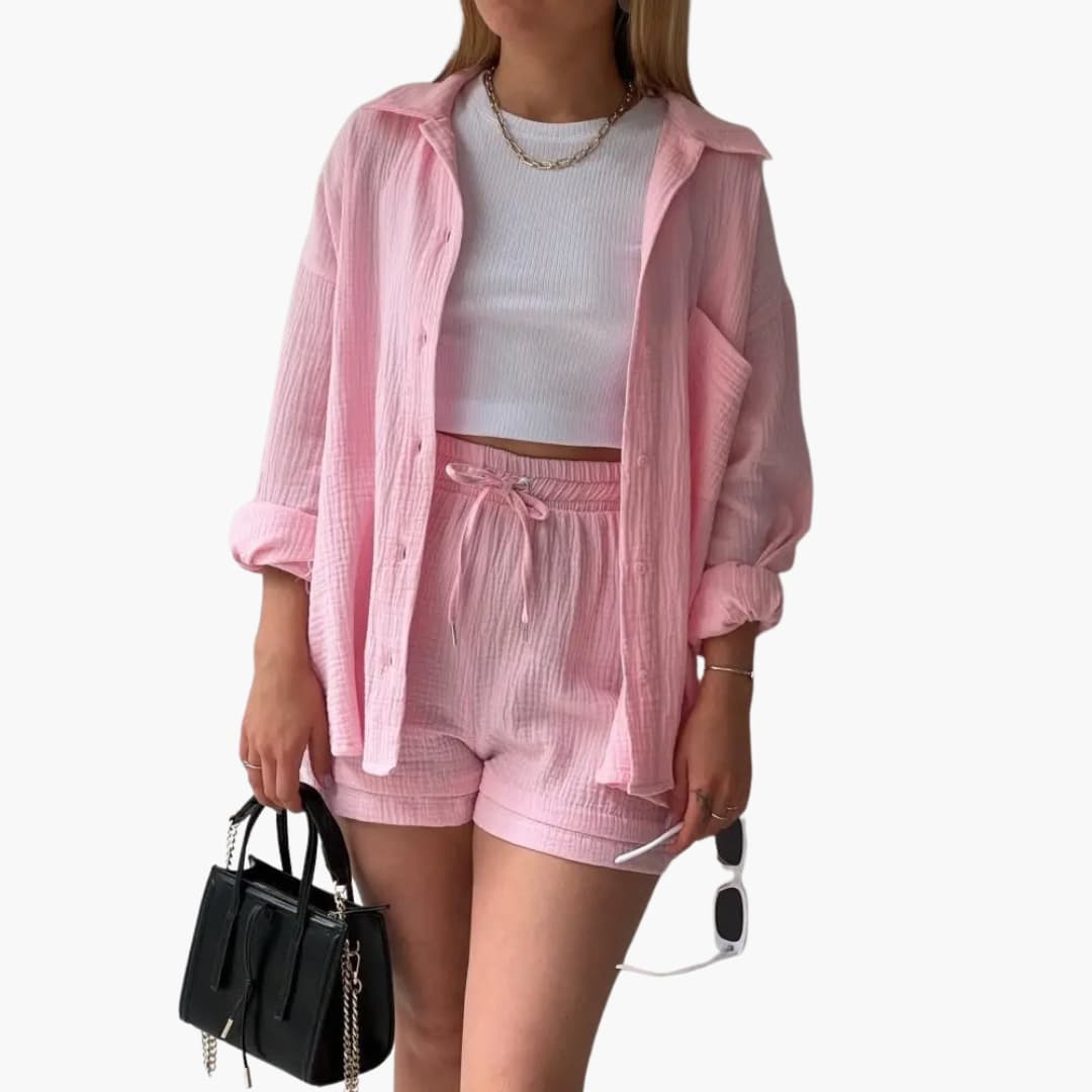 Aurélie | Chic og casual to-delt sæt