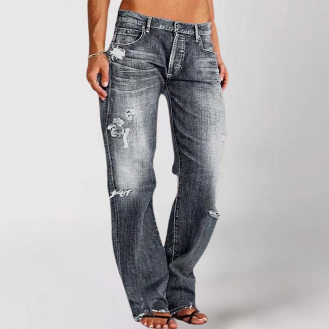 Lina | Jeans med Vide Ben