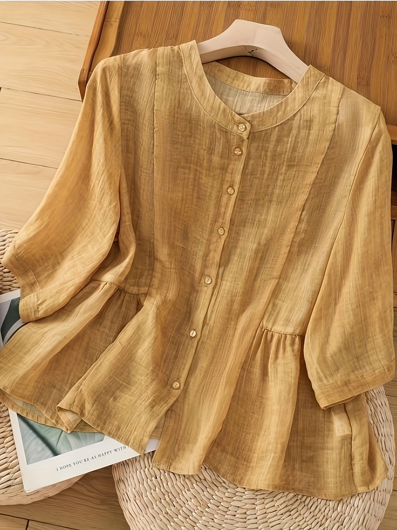 Saskia | Klassisk Linned Bluse