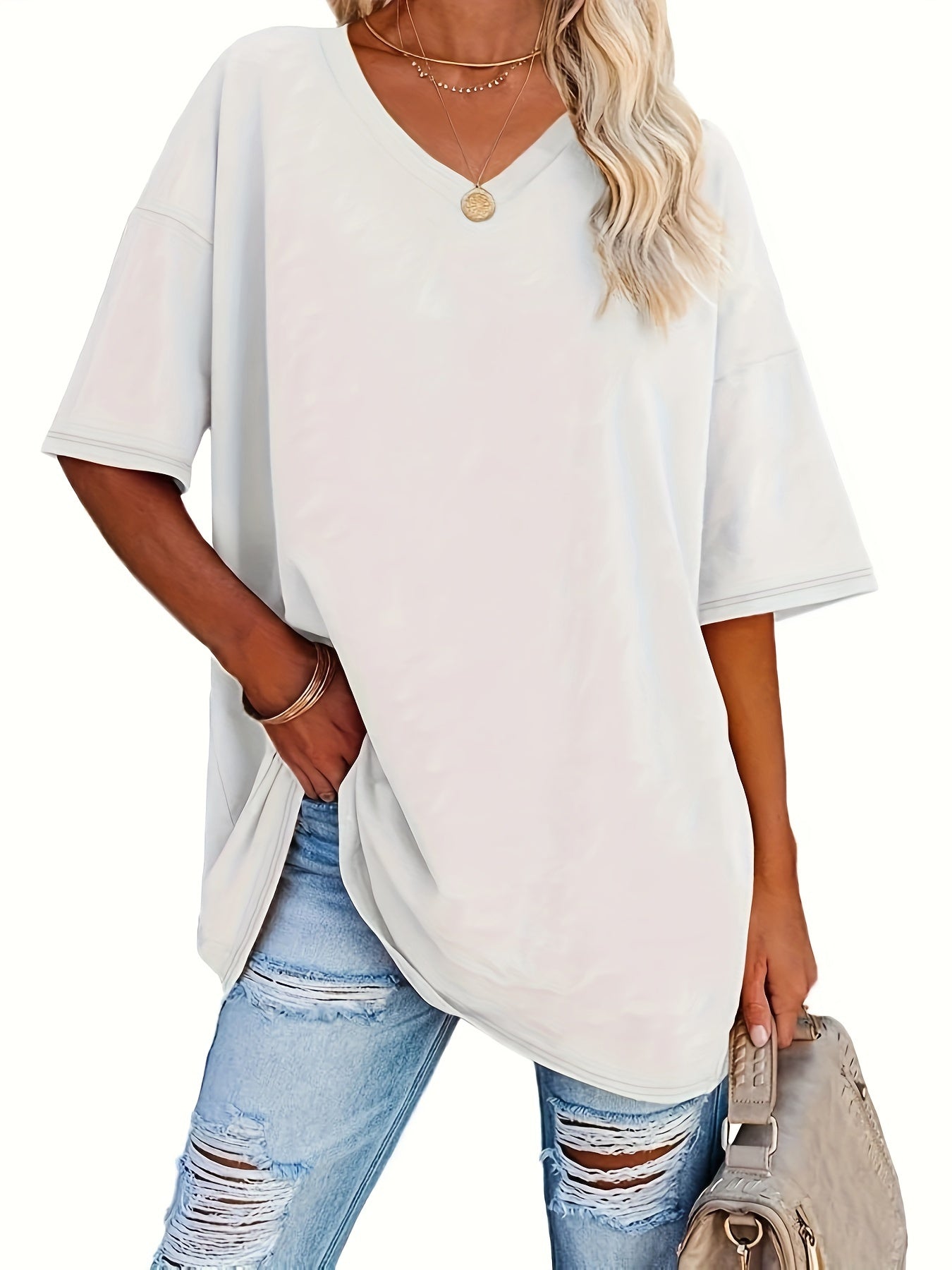 Vivianne | Chic Bluse med V-Hals