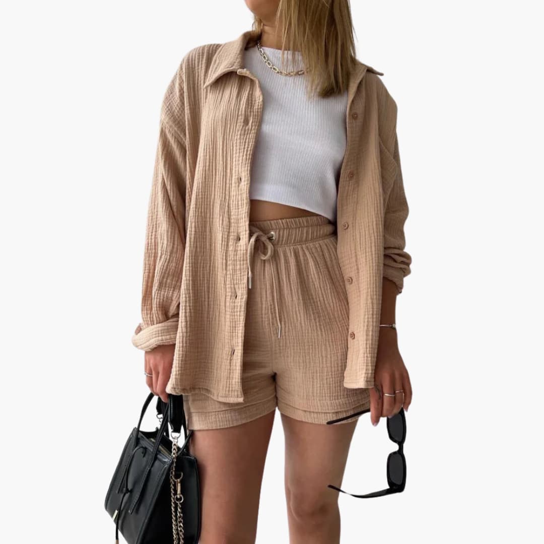 Aurélie | Chic og casual to-delt sæt