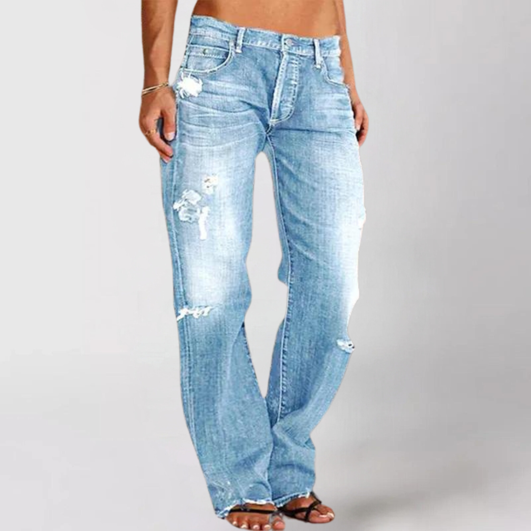 Lina | Jeans med Vide Ben